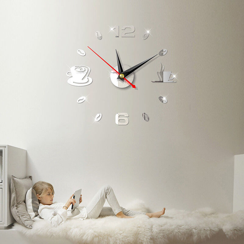 3D Große Uhr Spiegel Wand Aufkleber Große Uhr Aufkleber Hause Wohnzimmer Kinder Zimmer Schlafzimmer Küche Decor Einzigartige Geschenk DIY tapete