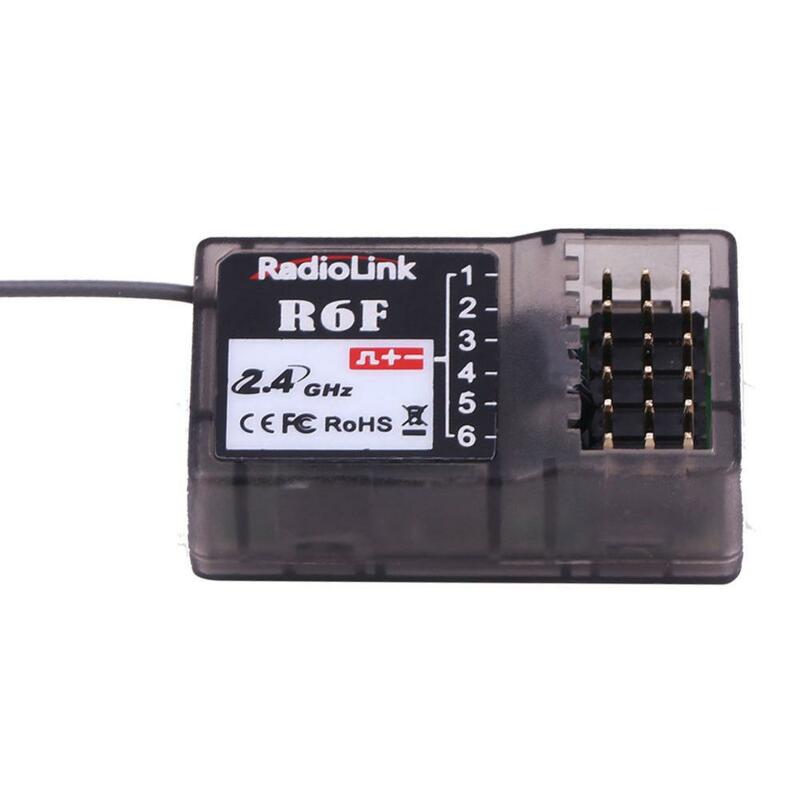 RCtown RadioLink R6F 2.4Ghz 6CH 2018 RC Récepteur Accessoire pour RC6GS RC4GS RC3S RC4G T8FB Transmetteur offre spéciale RC Récepteur