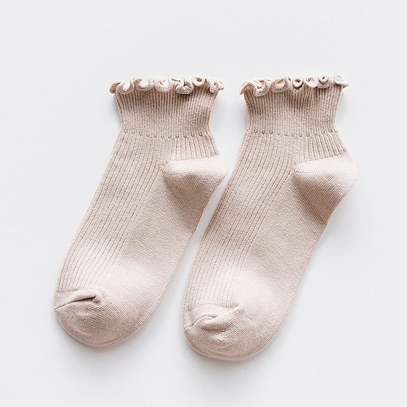 Verkauf Japanischen Harajuku Hochschule Wind Nette Frauen Ankle Socken Casual Baumwolle Mädchen Süße Rüschen Prinzessin Student socken