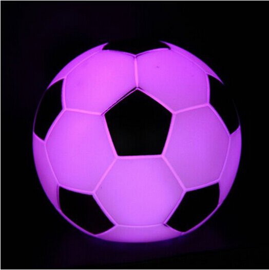 ضوء كرة القدم مع تغيير اللون ، ضوء ليلي لعيد الميلاد ، ضوء كرة القدم ، ديكور منزلي لمأدبة الزفاف