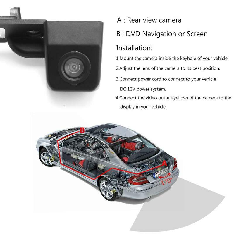 HD Автомобильная камера заднего вида для VW Transporter T5 T30, Caddy Passat B5, Touran Jetta