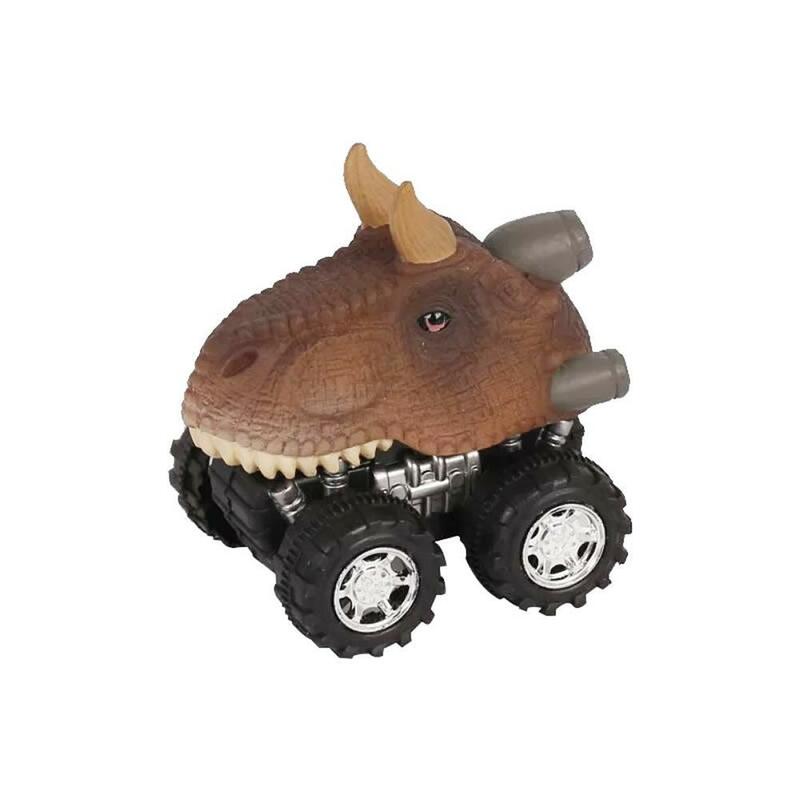 1 pièces Mini modèle de dinosaure tirer des voitures rapides gros pneus roue véhicules camion garçons jouets pour les enfants jouent avec des amis