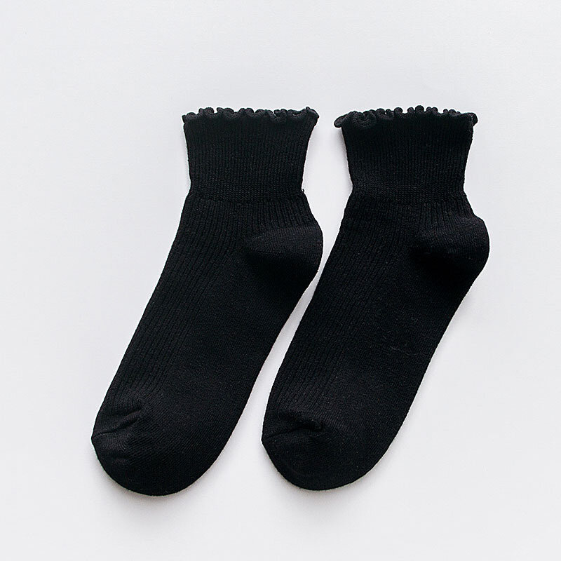 Sale Japanese Harajuku College Wind Cute Women Ankle Socks Casual Cotton Girls Sweet Ruffles Princess Student socks