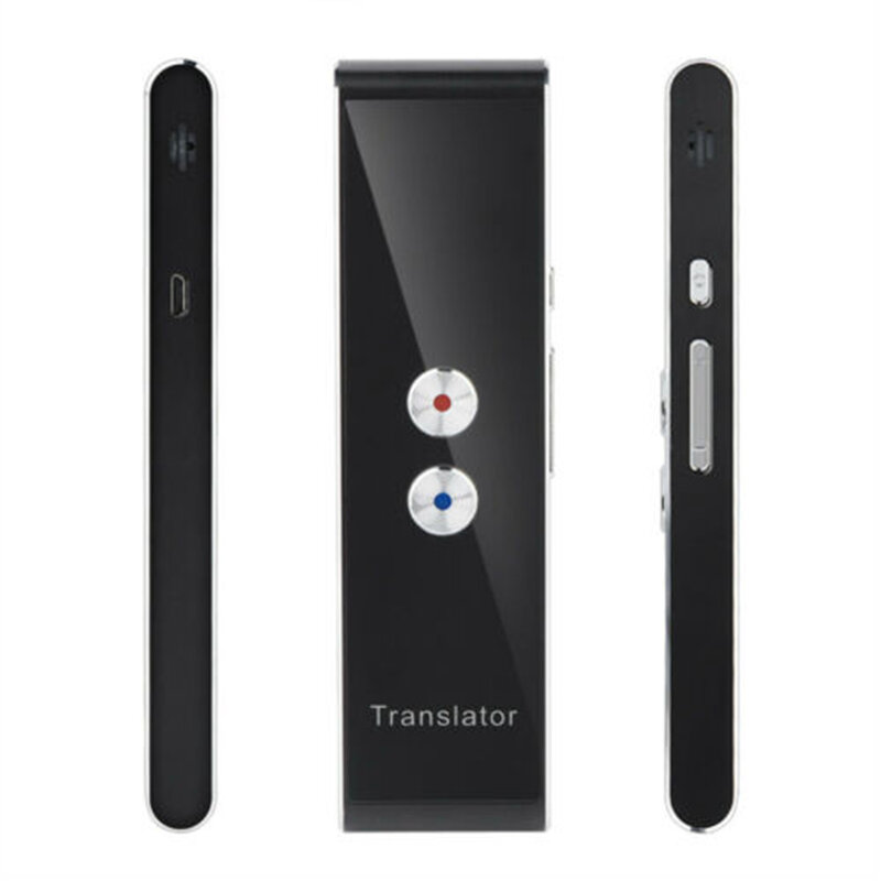 T8 Traduttore Vocale 40 Lingue Multi Lingue Istante Tradurre Mini Senza Fili 2 Vie in Tempo Reale Traduttore APP Dispositivo Bluetooth