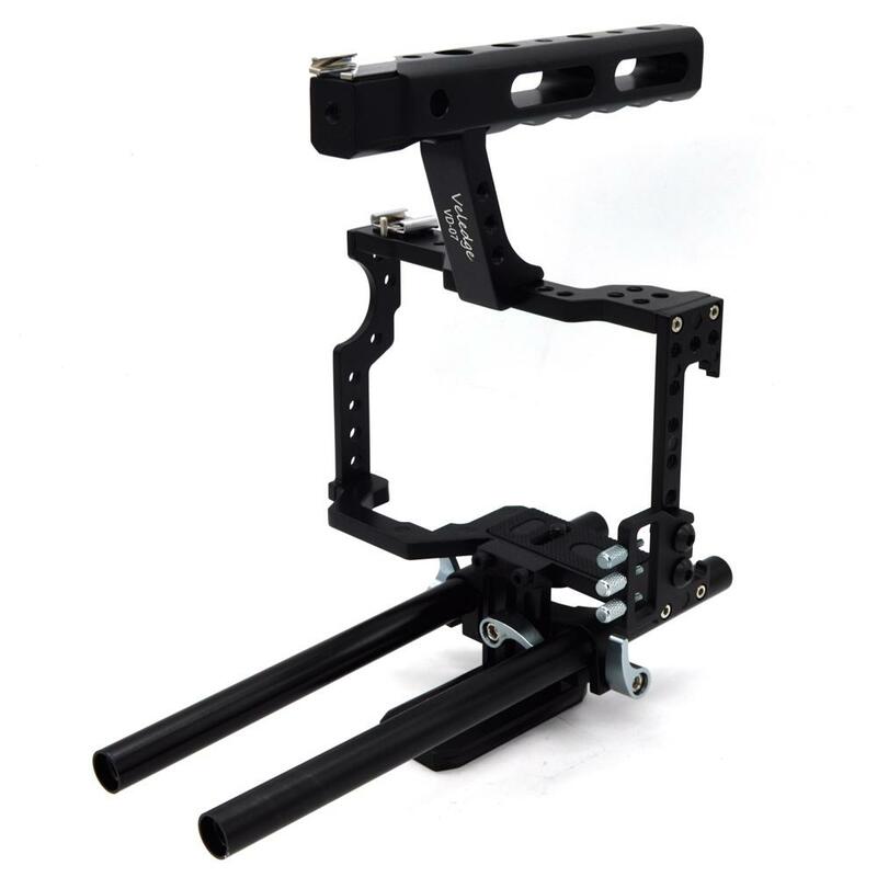 DV Braceket For Veledge VD-07 Rod Rig DSLR Camera Video Cage Kit Stabilizer For Sony Gh4 A7S A7 A7R A7Rii A7Sii Top Handle Grip