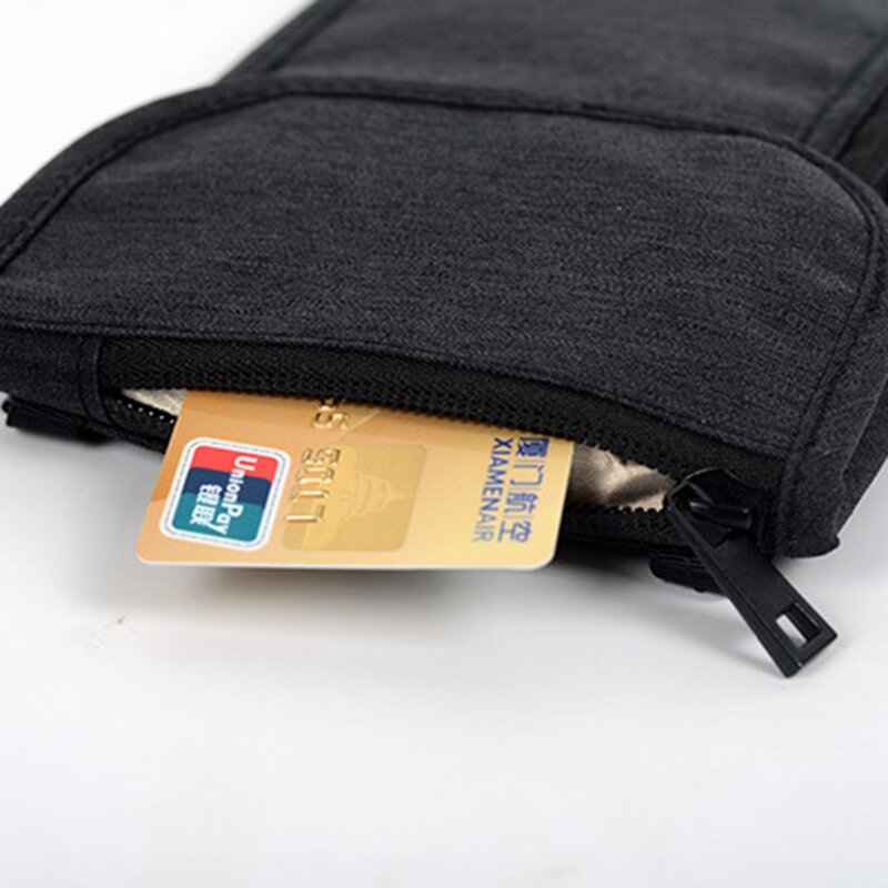 Nosii Cổ Treo Du Lịch Ví Bìa Hộ Chiếu ID Tín Dụng Lưu Trữ Chủ Thẻ Túi Tiền Ly Hợp Carry Pouch RFID Thẻ Tổ Chức