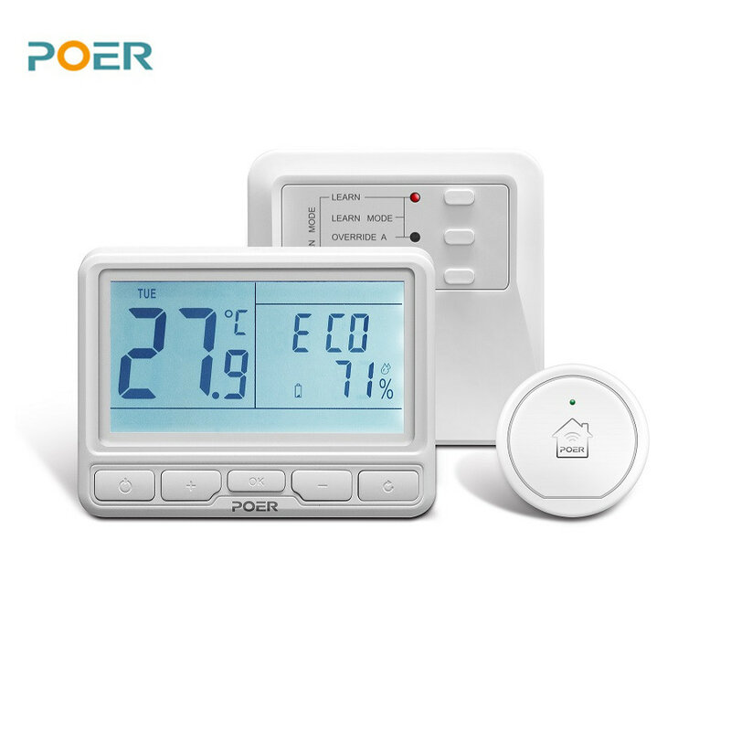 Thermostat numérique intelligent sans fil pour chaudière, pièce programmable, wifi, contrôleur de température, fonctionne avec Alexa
