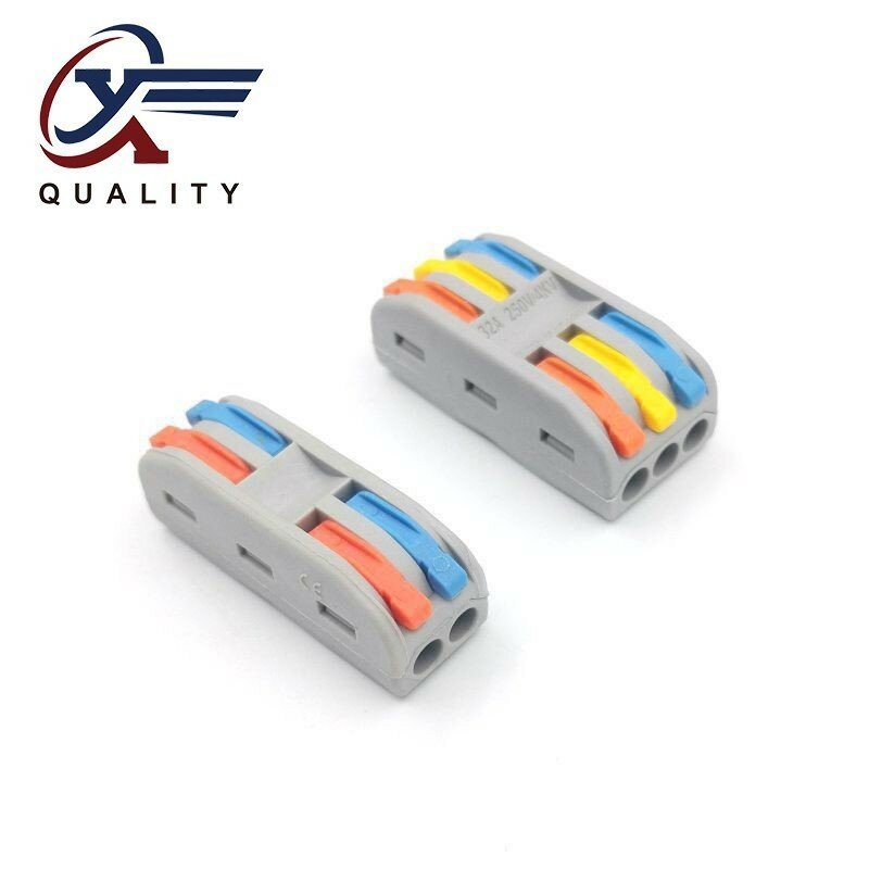 Nuovo colore alla rinfusa terminali di cablaggio elettrico di sicurezza filo domestico Butt Splitter connettore Clip isolamento rapido