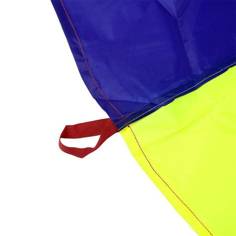 Niños Juego Arco Iris al aire libre ejercicio deporte 8 manijas paracaídas juguete Envío Directo