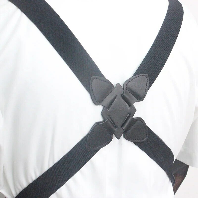 3.5cm Width Equal Gun Suspenders Orthopedic Groom Holster Suspender 2 Clip-On Braces Elastic Suspenders For Mens Male Adults