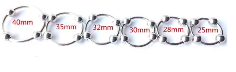 Anéis de pênis de metal com atraso na ejaculação masculina, 28/30/35/40mm, brinquedo sexual de casal, exercitador de pênis, masturbação masculina