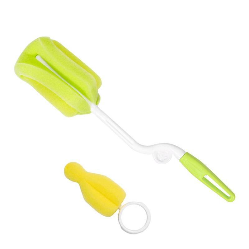 Brosse à mamelon brosse | 2 pièces/ensemble brosse à biberon brosse rotative à 2019 degrés Kit de brosses et gobelets éponge de nettoyage de tête rotative