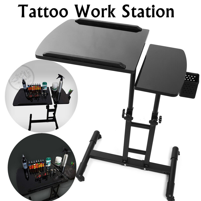 65-97cm Schwarz Einstellbare Salon Nagel Tische Tattoo Nagel Arbeit Schreibtisch Tisch Computer Schreibtisch Tisch Tracing Zeichnung Arbeit station Stehen