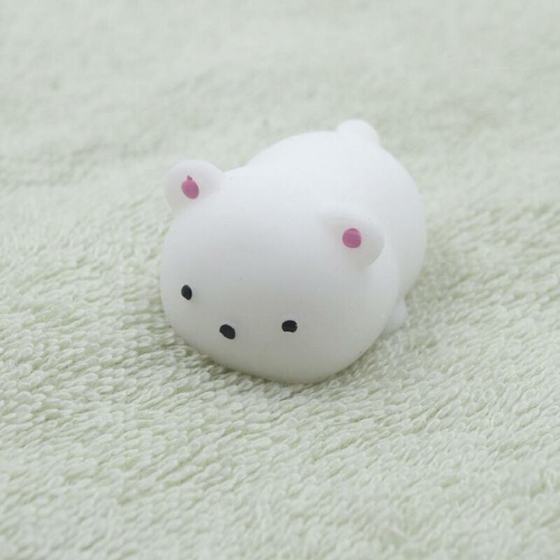 1 Piece Cute 3D Squishy Slow Rising Mobile Phone Strap Cartoon Cat Bear Rabbit Balls Series Phone Accessories