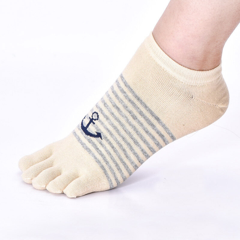 5 Pair/Lot New Men's Socks Cotton Meias Five Finger Socks Toe Socks For Size 38-44 Calcetines Ankle male five 5 Toe Sock