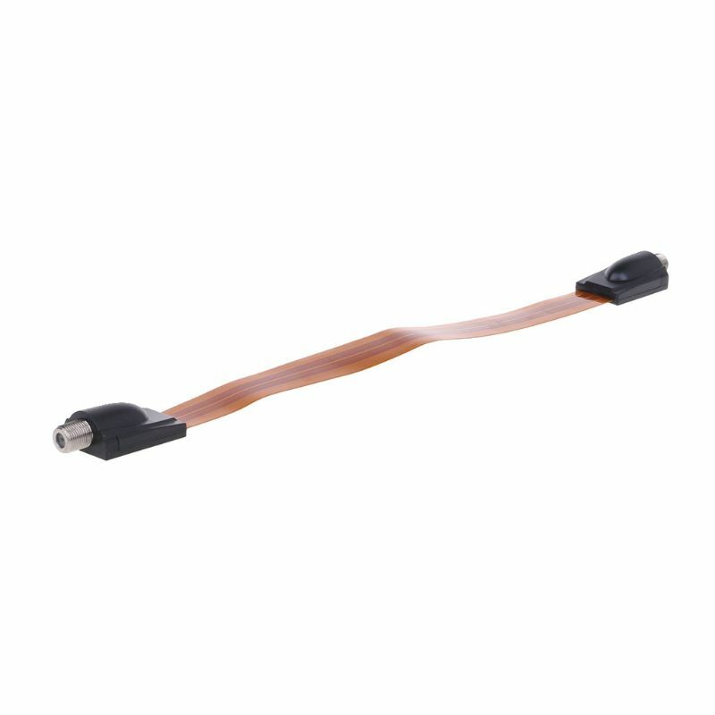 Flat Fcoaxlal Cabl E Female F Commector Pass Home/ Car WINDOW DOOR Satelllte Antenna TV 10166