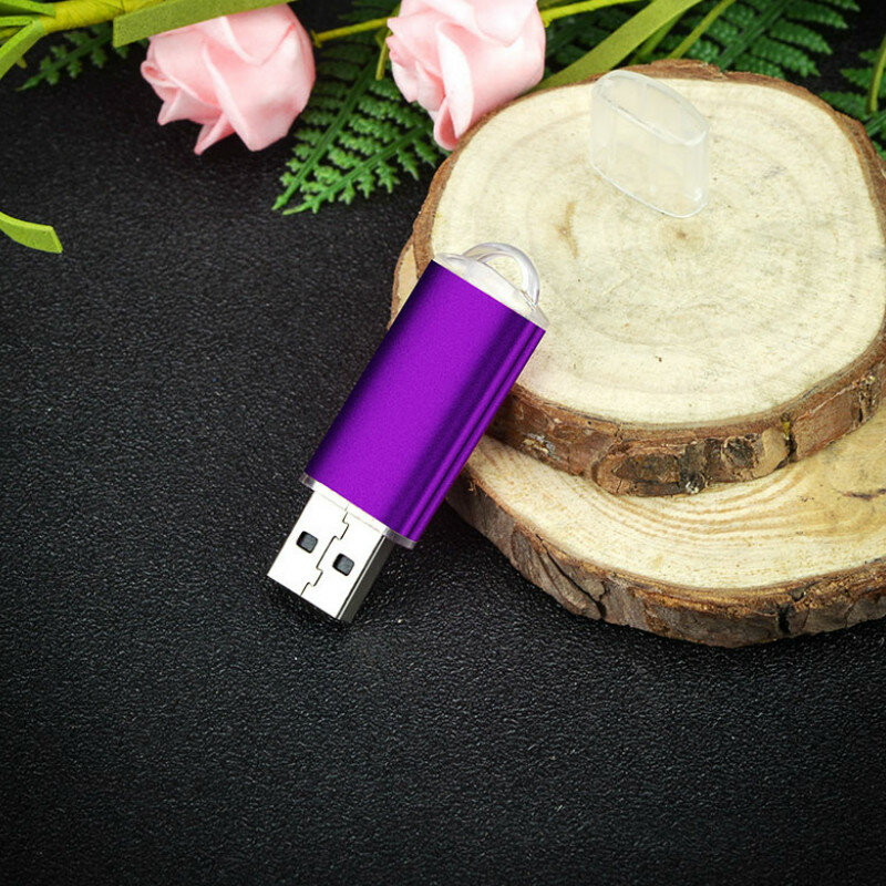 ความเร็วสูง USB Flash Drive ไดรฟ์โลหะ USB Memory Stick USB 2.0 PenDrive 64GB 32GB 16GB 8GB 4GB USB Flash Drives 10pcs ฟรีโลโก้