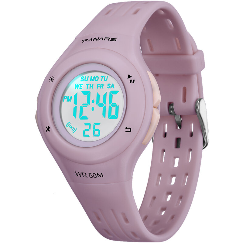 Panarsスポーツ子供防水led多機能子供ボーイ腕時計デジタル腕時計子供のためのdigitaal大時計meisje