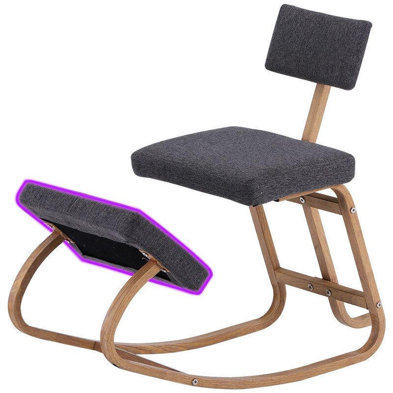 ホームオフィス人間工学ひざまずく椅子バランスひざまずくスツールひざまずくロッキング椅子完璧な姿勢子供子供と背もたれ