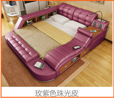 Marco de cama de cuero auténtico para habitación, muebles para habitación, muebles para dormitorio, yatak, móvil, quarto bett
