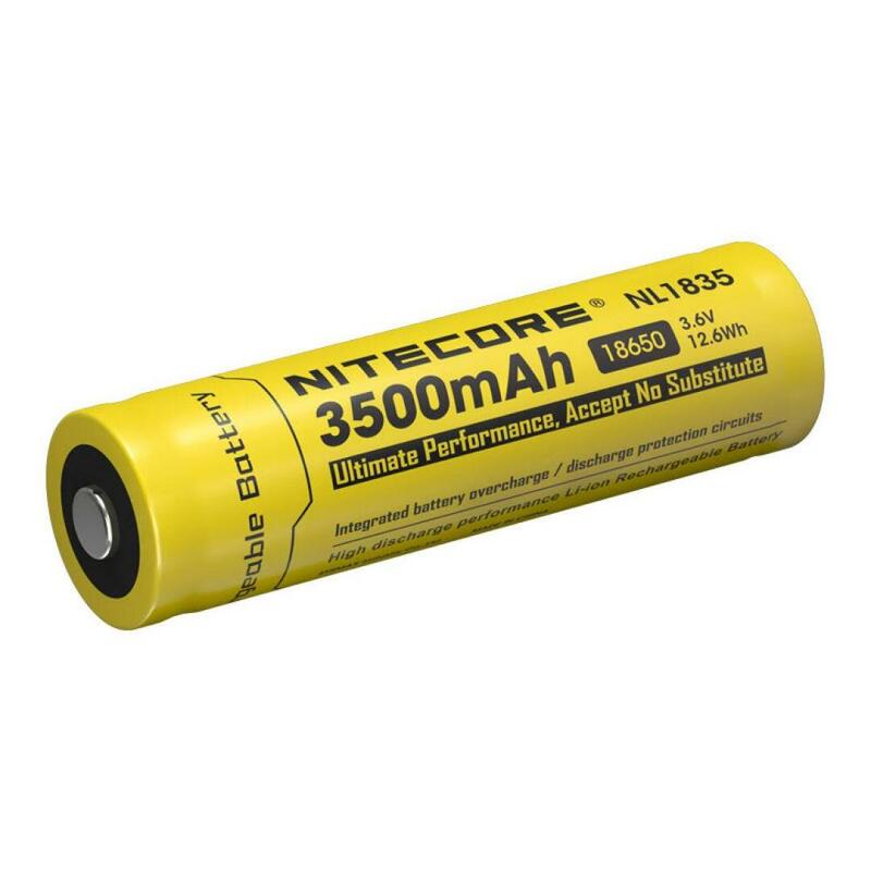 Nitecore – batterie li-on Rechargeable, haute qualité, NL1835 18650 3500mAh (nouvelle version de NL1834)3.7V 12.6Wh, avec protection