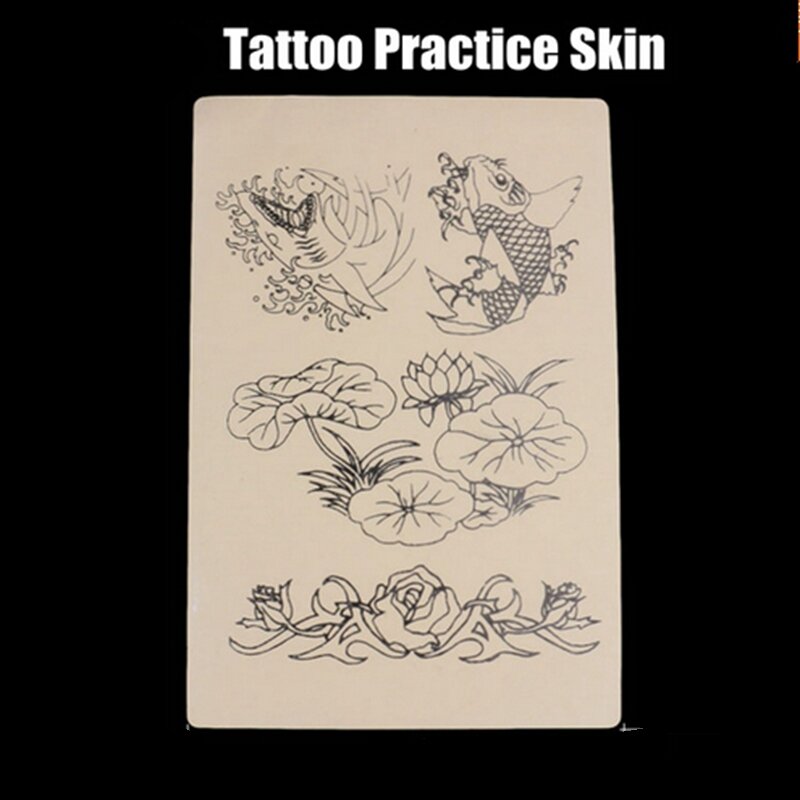 5 PCS campuran Kualitas Tinggi Kulit Praktek Tato Kulit Praktek Belajar untuk Tato pada yuelong Tattoo pemasok Gratis Pengiriman
