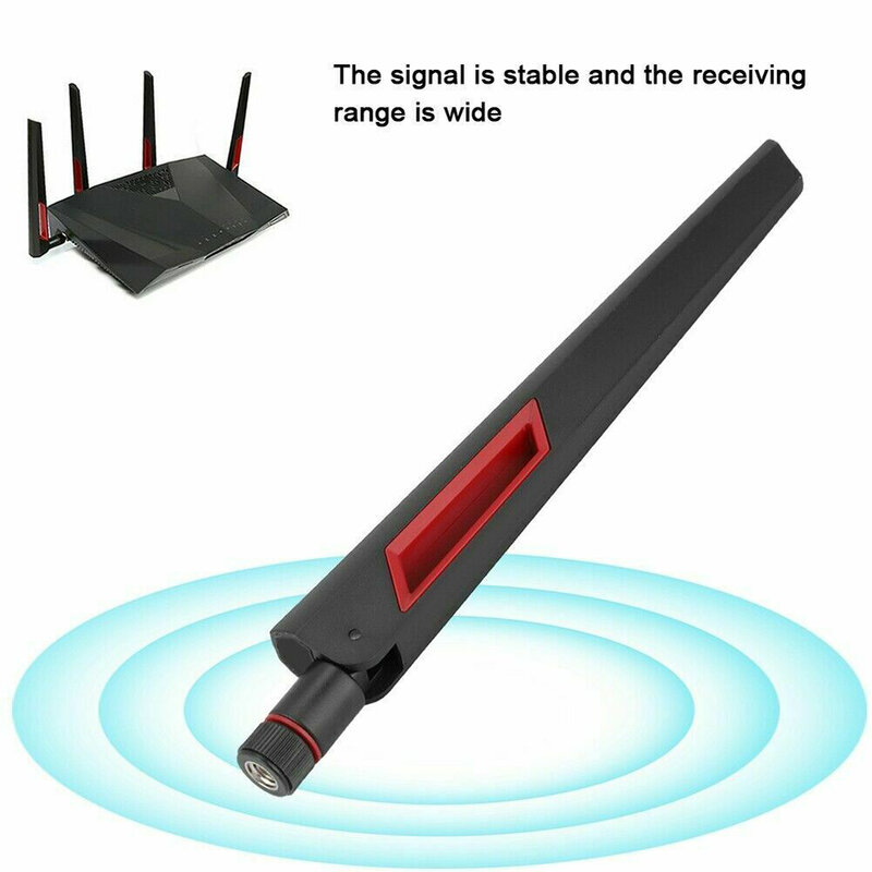 Antena WiFi de doble banda, adaptador de enrutador LAN/Wi-Fi inalámbrico, 10dbi, 2,4G/5G/5,8G, 2400-2500MHZ, 4900-5900MHZ, envío directo