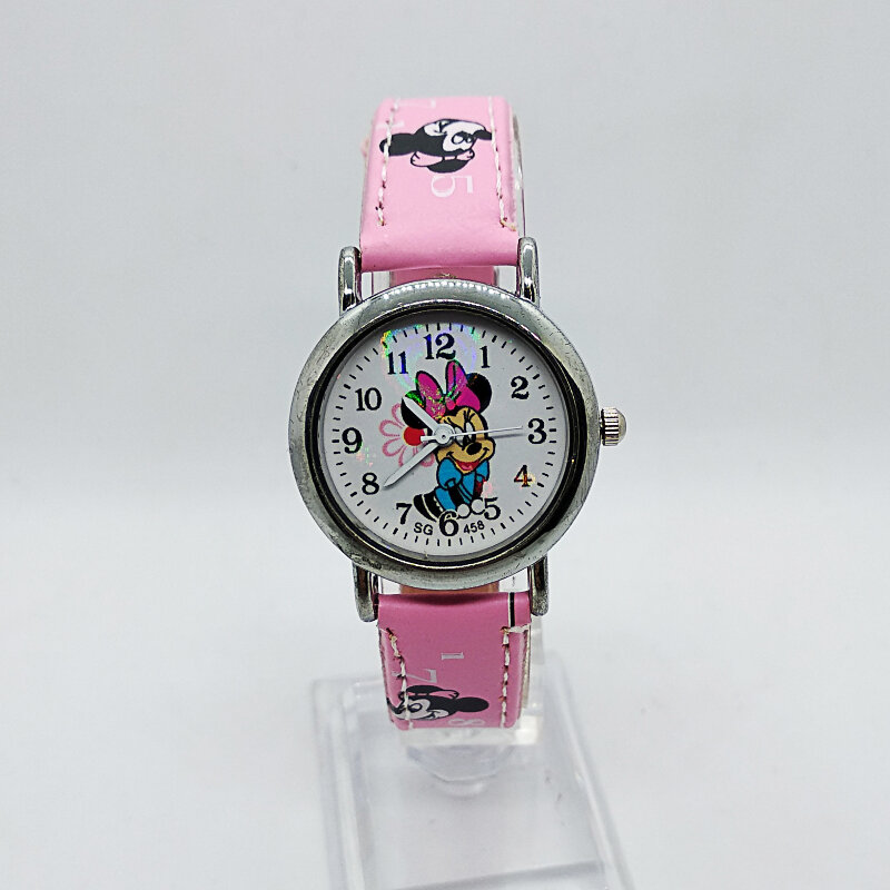 Mode étudiant montre pour enfants filles en cuir montres numériques pour enfants garçons cadeau d'anniversaire enfant horloge montres à quartz