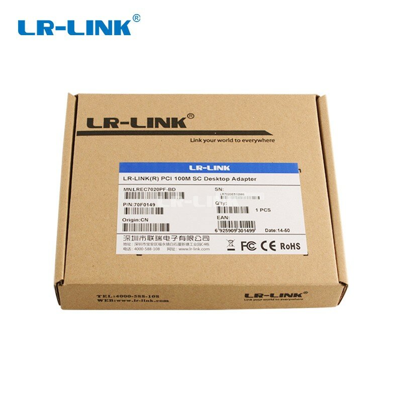 LR-LINK 7020PF-BD 100Mb PCI Kartu Antarmuka Jaringan Ethernet BiDi Adaptor Lan Serat Optik PC Komputer NIC