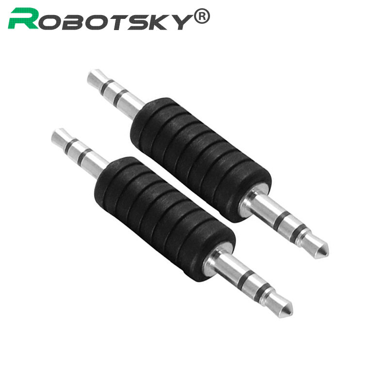 3.5mm Male to Male Adapter for Earphone Mobile Phone MP3 3.5mm Jack Aux Audio Plug Straight Adapter Converter Audio Connector