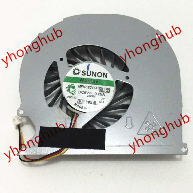 SUNON MF60120V1-C531-G99 MF60120V1-C530-G99 3-wire DC5V 0.28A Server Laptop Cooling Fan Both model Can Replace
