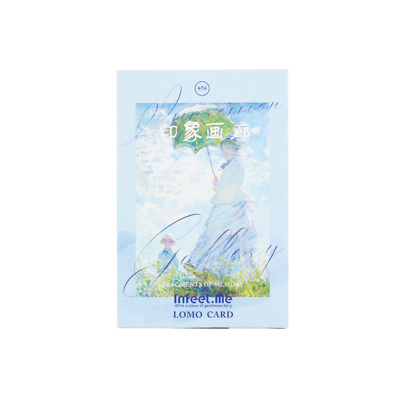 Lomo – Mini carte postale de la série galerie d'impression, 28 feuilles/ensemble, cartes de vœux, cadeaux de noël