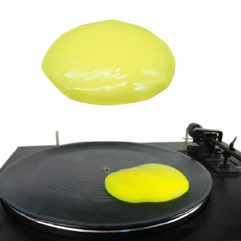 Nettoyeur de poussière magique LP vinyle tourne-disque cartouche de nettoyage en caoutchouc souple Gel visqueux 10166