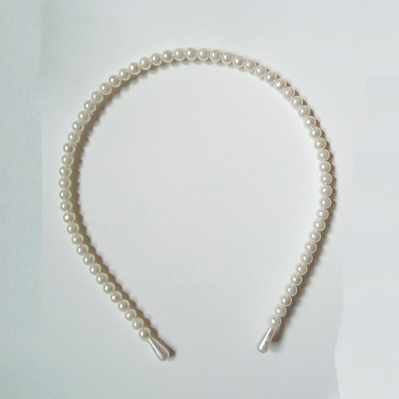 Diadema con cuentas de perlas falsas para mujer, bandana bonita y moderna para niña, diademas para fiesta de boda, accesorios para la cabeza