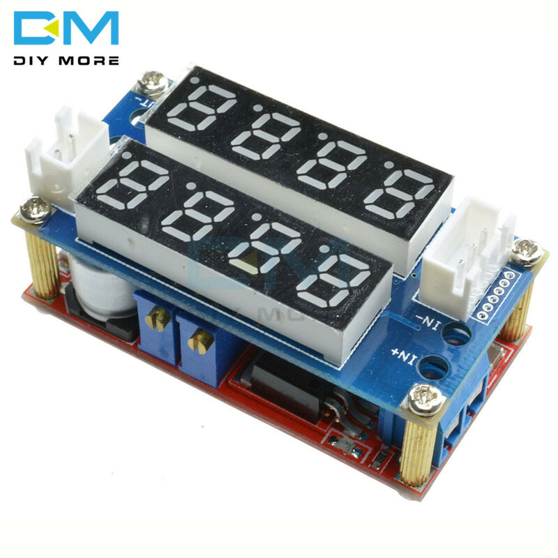 Módulo de carga receptor de reductor CC CV ajustable Max 5A, voltímetro Digital, amperímetro, pantalla LED, controlador para Arduino no aislado
