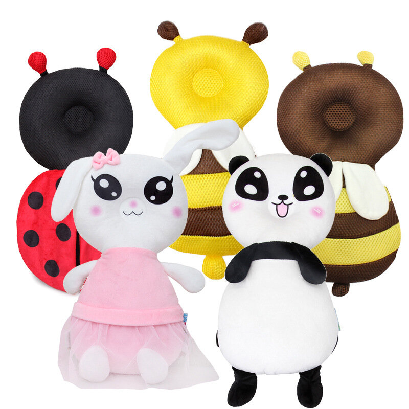 animal style Baby Head Protection Pad Toddler Headrest Pillow owl panda Baby Neck Cute Wings Nursing Drop Resistance Cushion