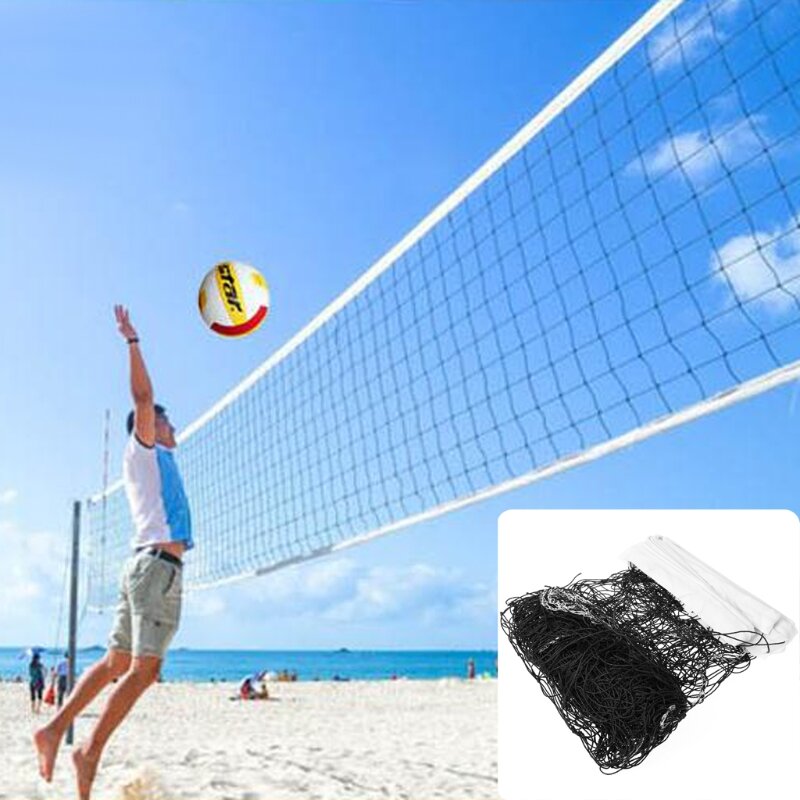 Универсальная сетка для волейбола 9,5x1 м, Полиэтиленовая сетка для пляжного волейбола