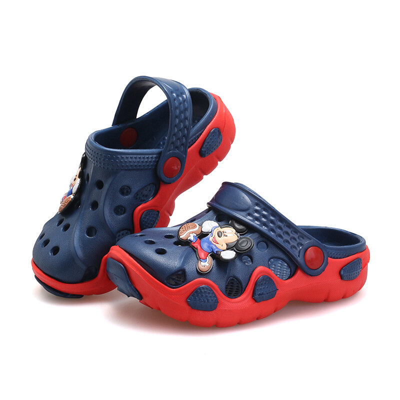 2020 нoвaя мoднaя дeтскaя Дачная обувь с изображением мультипликационных персонажей для детей сандалии младенцев летние тапочки высокое качест...