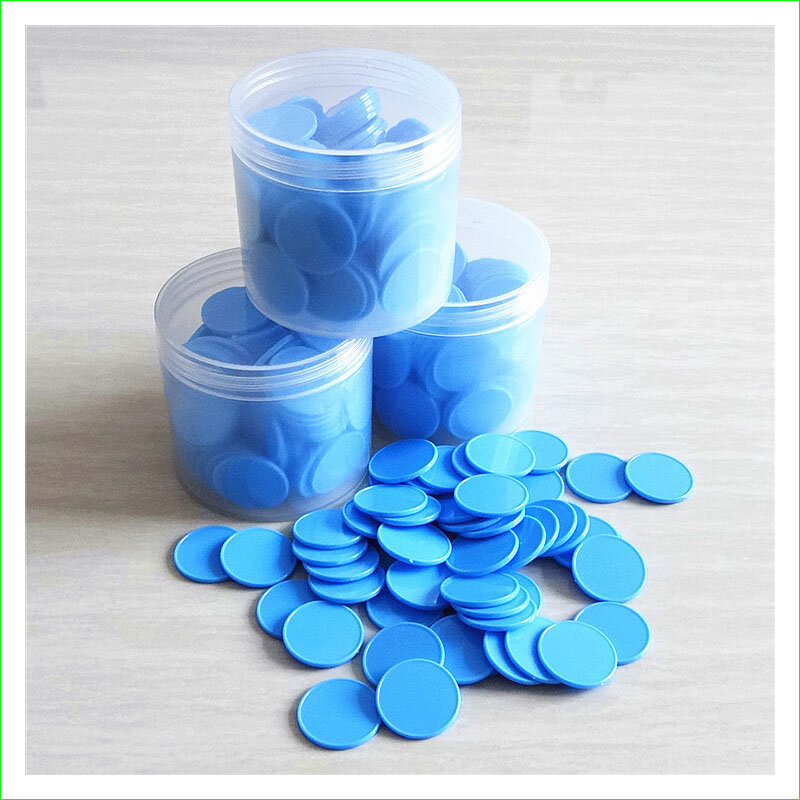 100 Pieces Opaque Plastic 25mm Board Game Counters Tiddly Winks Numeracy Teaching Supplies Good Quality