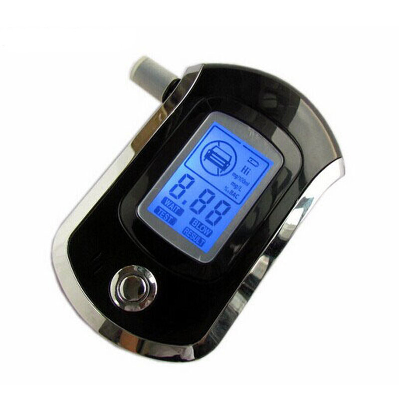 Alcoholímetro digital, analizador de soplado de respiración profesional, AT6000, prueba de Alcohol portátil, contenido BAC