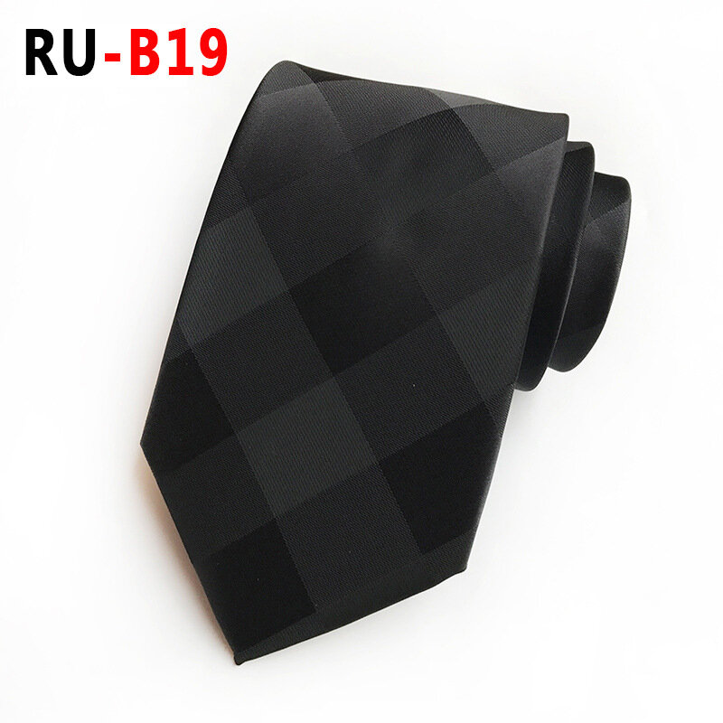 Nowy 2018 Man Fashion Accessories czarny żakardowy tkany klasyczny biznes krawat jedwabny Casual krawat dla mężczyzn