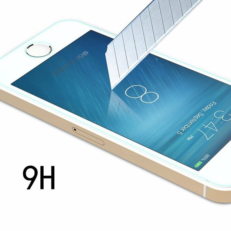 Protector de pantalla de vidrio templado 9H 2.5d 0,26mm para iPhone 5 5s 5c, película protectora endurecida RONICAN para iPhone 5s SE