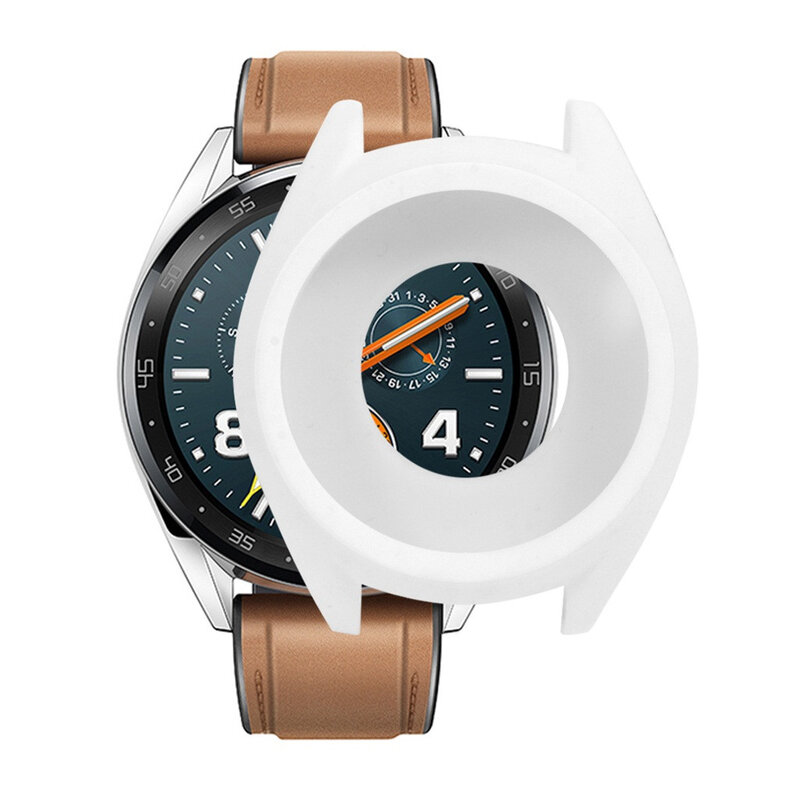 Fundas de reloj duraderas y simples, funda completa de TPU suave, carcasa de silicona, marco protector para Huawei Watch GT