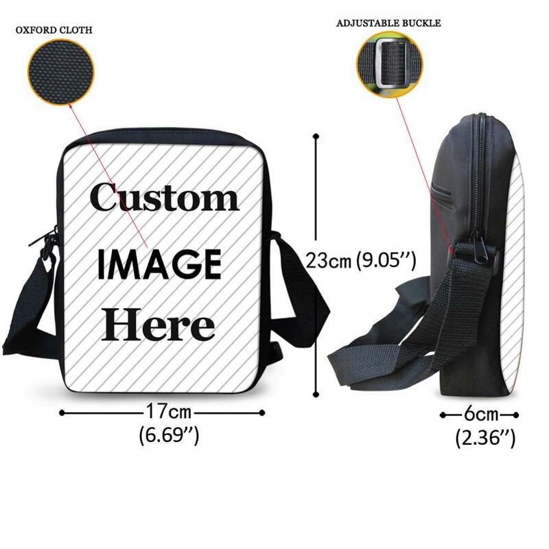 Jackherelook girassol pug padrão crossbody sacos para crianças moda lazer sacos do mensageiro meninas sacos de viagem meninos almoço