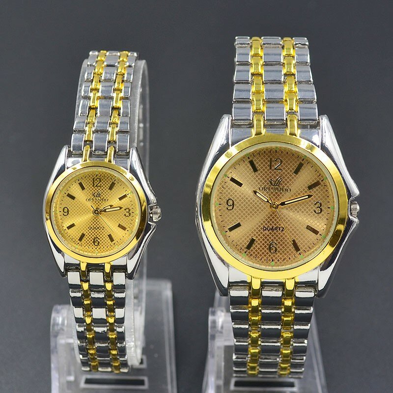 패션 손목 시계, 여성, 남성, 커플 연인 스타일, 라운드 금속 합금 밴드, 쿼츠 시계, 6820 년 상품