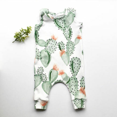 ملابس للأطفال الرضع حديثي الولادة على شكل صبار كارتوني ملابس مناسبة للأولاد والبنات