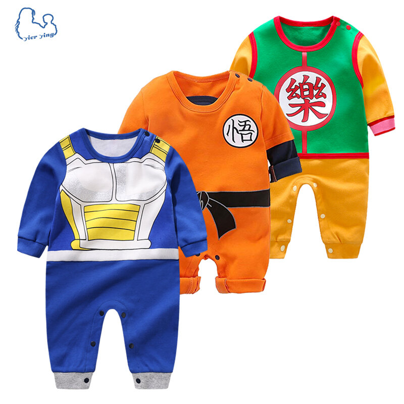 YiErYing wysokiej jakości odzież dla niemowląt Baby Cartoon pajacyki w stylu z długim rękawem kombinezony dziecięce Baby Boy Girl Clothes