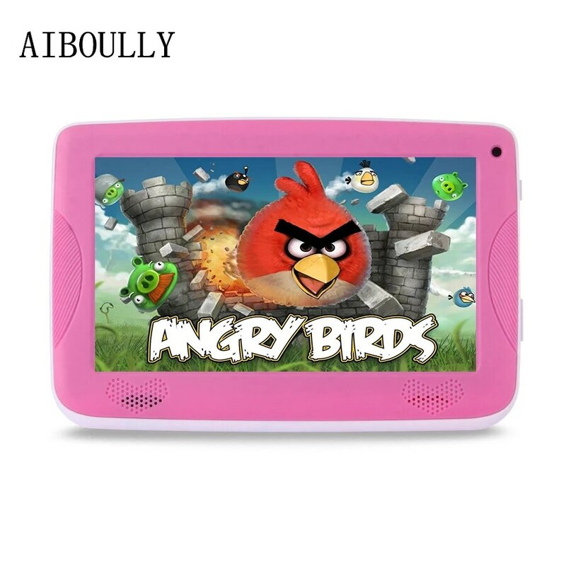 AIBOULLY Originele 7 inch Tablet PC Android 6.0 Quad Core 1 gb RAM 512 Dual Camera WiFi Kids Tabletten met leuke Silicone Case 8''