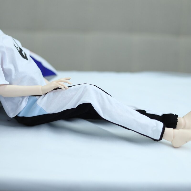 Roupas de boneca bjd são adequadas para 1/3 1/4 msd, combinação casual com calças com pés pequenos e calças pretas esportivas, acessórios de boneca
