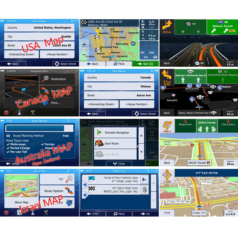 GPS karte micro SD karten 32GB für Android 8,1 oder höher Neue neueste Karte freies update für Gps Navigation europa/Russland/spanien etc